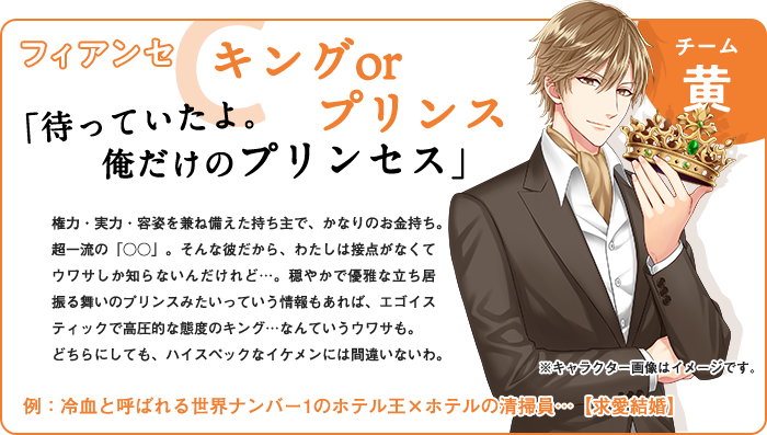 チーム黄 フィアンセC:キングorプリンス