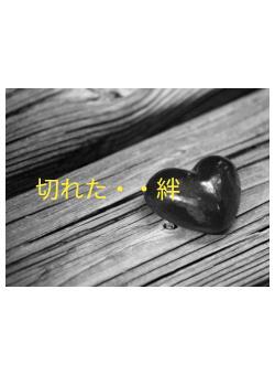切れた・・絆