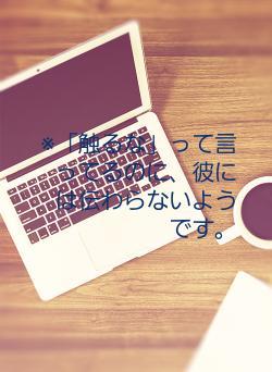 ※「触るな」って言ってるのに、彼には伝わらないようです。