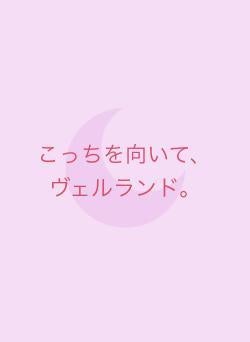 こっちを向いて、ヴェルランド。