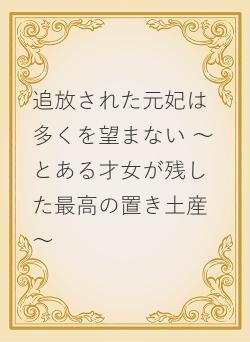 追放された元妃は多くを望まない ～とある才女が残した最高の置き土産～