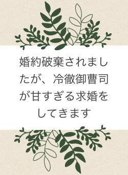 婚約破棄されましたが、冷徹御曹司が甘すぎる求婚をしてきます
