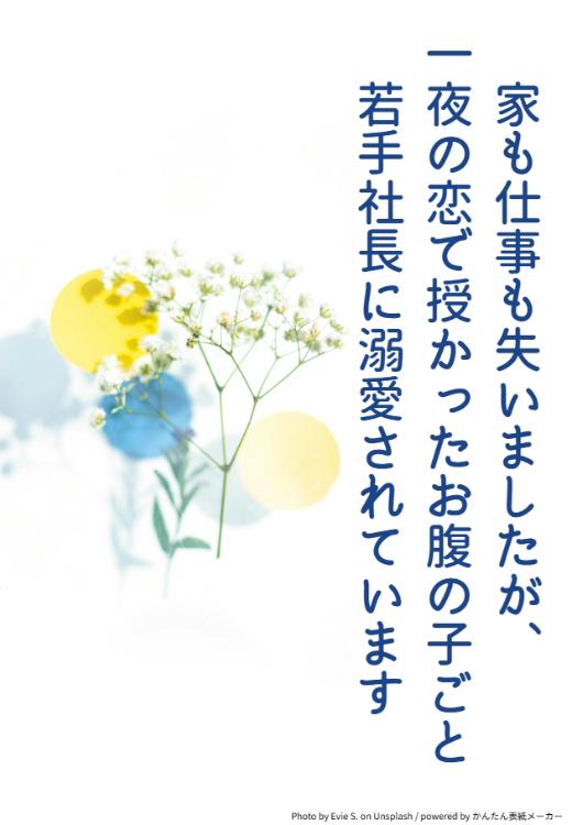 家も仕事も失いましたが、一夜の恋で授かったお腹の子ごと若手社長に溺愛されています