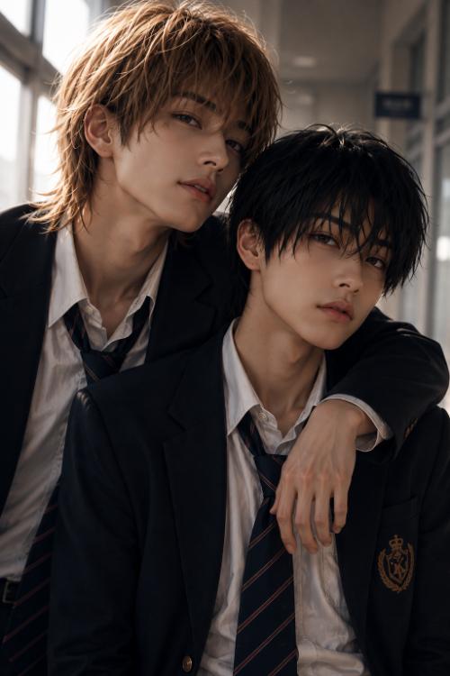 左は陽くん、右は蓮くん。