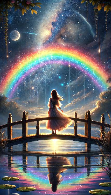 夜空へ虹の架け橋を
