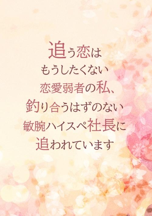 追う恋はもうしたくない恋愛弱者の私、釣り合うはずのない敏腕ハイスペ社長に追われています