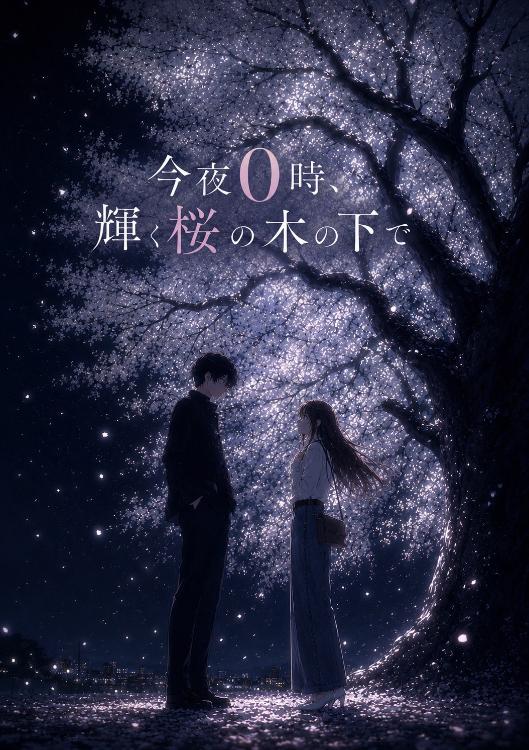 今夜0時、輝く桜の木の下で