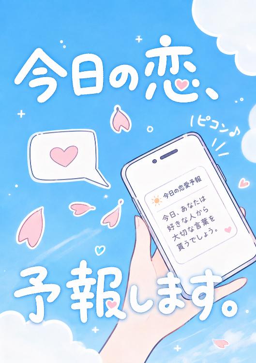 今日の恋、予報します。