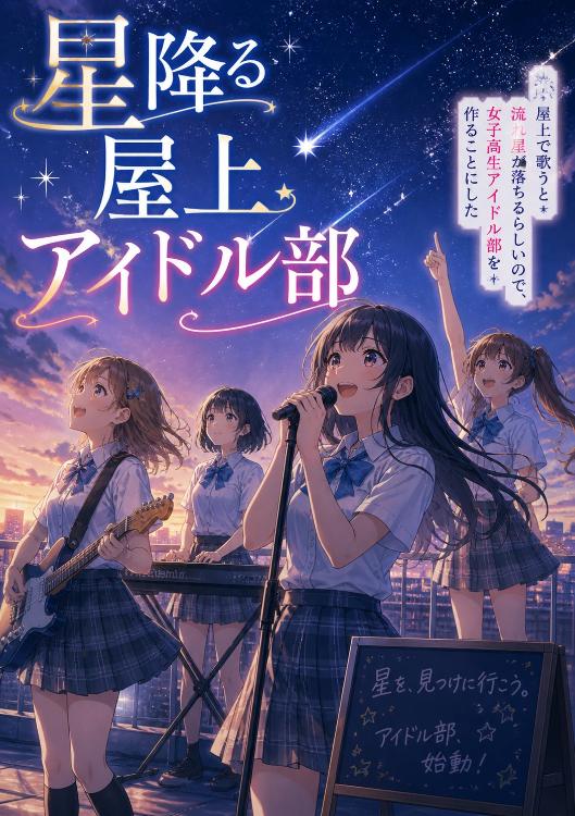 星降る屋上アイドル部―屋上で歌うと流れ星が落ちるらしいので、女子高生アイドル部を作ることにした