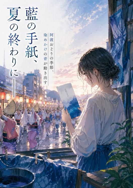 藍の手紙、夏の終わりに――阿波おどりの季節、染めかけの青が動き出す