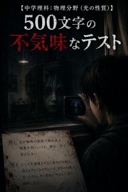 【中学理科：物理分野（光の性質）】500文字の不気味なテスト応募作