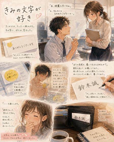 きみの文字が好き