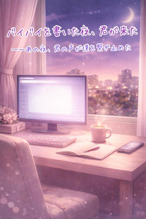 バイバイを書いた夜、君が来た ――あの夜、君の声が僕を繋ぎ止めた