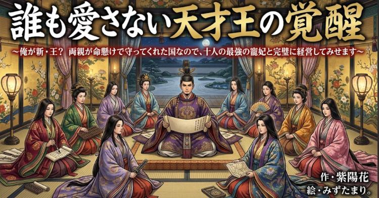 誰も愛さない天才王の覚醒 〜俺が新・王? 両親が命懸けで守ってくれた国なので、十人の最強の寵妃と完璧に経営してみせます〜