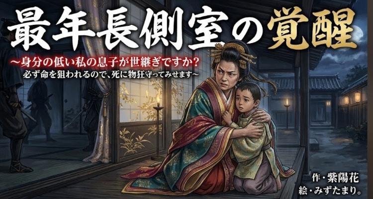 最年長側室の覚醒 〜身分の低い私の息子が世継ぎですか？ 必ず命を狙われるので、死に物狂いで守ってみせます〜