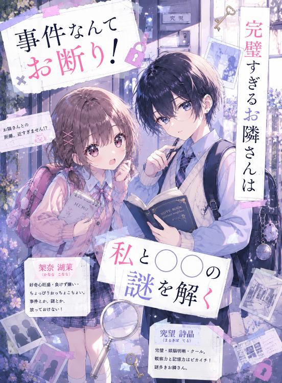 事件なんてお断り✗！ 完璧すぎるお隣さんは私と〇〇の謎を解く