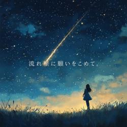 流れ星に願いをこめて。