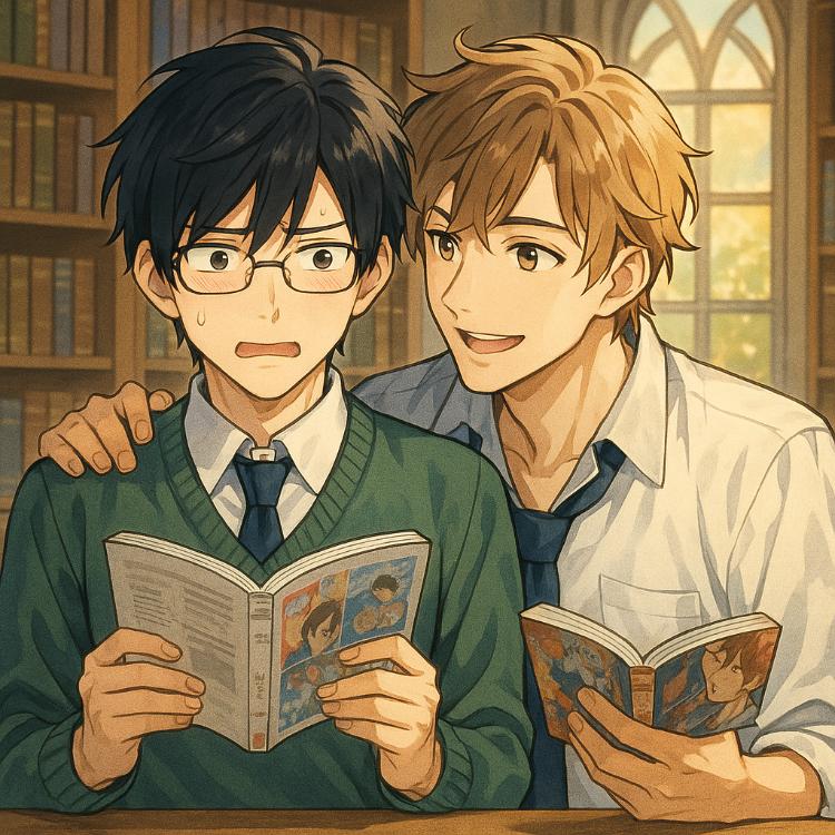 優等生のくせに、俺のマンガにだけは赤面する