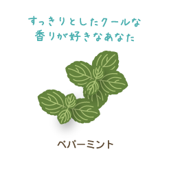 すっきりとしたクールな香りが好きなあなた ペパーミント